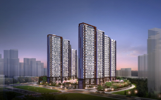 평택 고덕 A48블록 금성백조 예미지 투시도